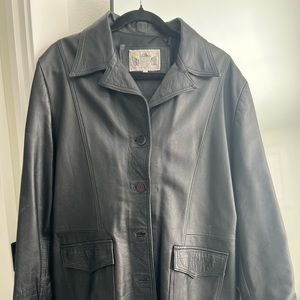 Oversized Leather Jacket